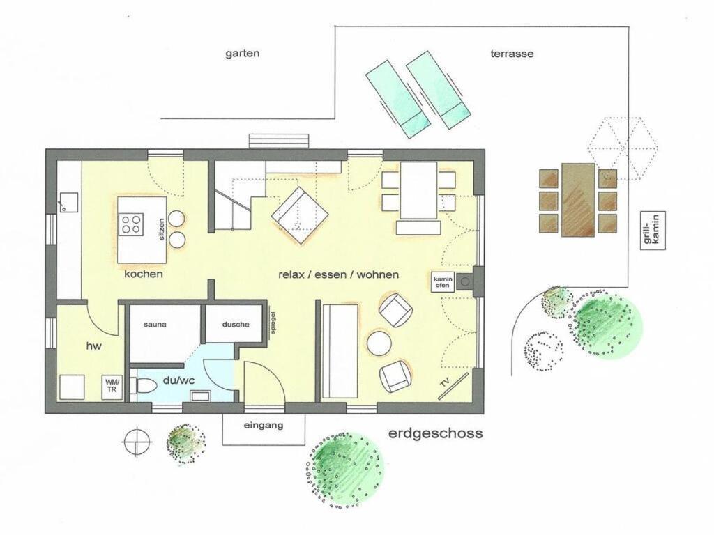 Holiday Home Reet-Seaside Glowe Exterior photo